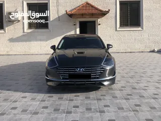  14 هيونداي سوناتا هايبرد 2020 فحص كامل ممشى قليل بحالة الوكالة للبيع بسعر مغري