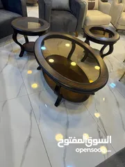  3 طاولات وسط محلي ومستورد