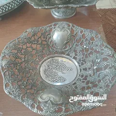  7 مجموعة أواني نحاس ملبس فضه نوادر  لاصحاب الذوق  الرفيع