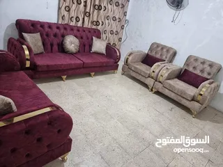  9 اطقم استيل 7 مقاعد جميع الالوان متوفره داخل المصنع الكميه محدوده