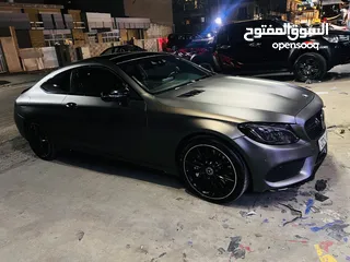  7 مارسدس C43 AMG كوبي مغلفة لون مات