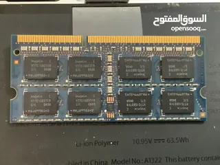  2 مطلوب رام لابتوب DDR3 اربعة گيگا بـ 4 گيگا