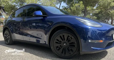  9 Tesla Model Y 2023 Long Range Dual Motor فحص كامل 7 ركاب ممشى قليل