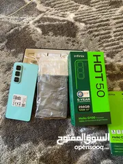  1 انفنكس هوت 50 الجهاز وكاله وبحالت الجديد كامل اغراضو معو