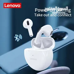  3 Lenovo Bluetooth headphones/ سماعة لينوفو  للتواصل فقط على السوق المفتوح