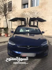  2 تسلا مودل X 2020 لون ازرق فحص كامل