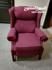  1 Wing Back Reclining Chair  for sale