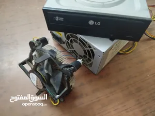  1 power supply with dvd player with fan