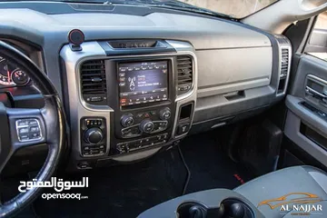  11 Dodge Ram Big horn 2019 gasoline   البكب بحالة الوكالة و قطع مسافة 51,000 ميل فقط