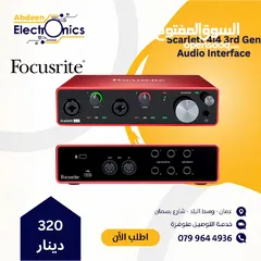  1 Focusrite Scarlett 4i4 Interface