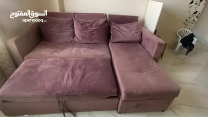  4 L shaped sofa cum bed
