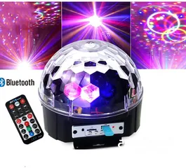  5 سماعة بلوتوث مع اضاءة (ديسكو) MP3 LED MGIC BALL LIGHT