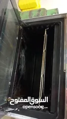  8 فرن غاز ايطالي خمسة عيون شواي فوق وتحت ممتاز جدا لون سلفر ستانلس ستيل شغال كل العيون والمفاتيح