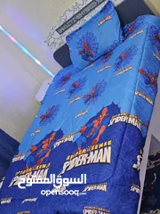  2 لحاف صيفي اطفال مفرد  مكون من 3 قطع  لحاف و ملف و وجه مخدة نوم هادئ وسرير جميل  وغرفة مرتبة