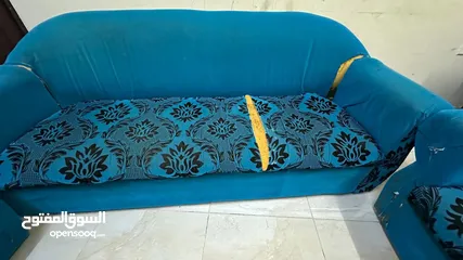  2 Sofa set with (sofa cover)