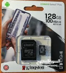  5 KINGSTON SDCARD MICRO 128 GB ميموري كارد كنجستون 128 جيجا