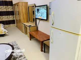  1 للإيجار الشهري شقة استوديو مفروشة بالكامل في عجمان منطقة الجرف أبراج الياسمين