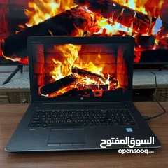  1 لابتوب الوحش HP ZBOOK G3، شاشة كبيرة 17.3، كارت شاشة خارجي، كور i7  فئة HQ، رام 8 كيكا ، SSD 256