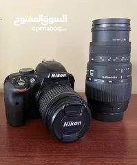  7 نيكون D3300 مع عدسة سگما 300-70 للبيع