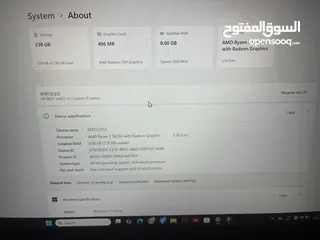  5 لابتوب أمريكي قابل للطي مع شاشة لمس شبه جديد مستعمل لتسعة اشهر فقط مع شاحن و ماوس هدية