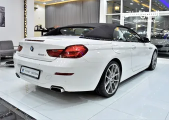  6 BMW 650i CONVERTIBLE ( 2011 Model ) in White Color GCC Specs