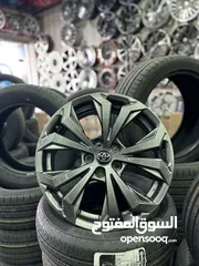  5 /:- جنط تويوتا  /:- اصلي بحالة الوكالة   /:- قياس: “18”.