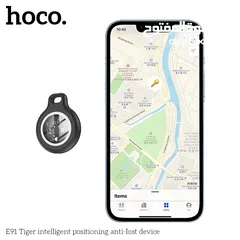  1 ايرتاج هوكو قطعة تتبع للمفاتيح و الحقائب تعمل بشكل ممتاز على اجهزة الايفون HOCO E91 AIR TAG