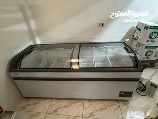  1 فريزر بطح حجم كبير