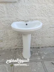  1 مغسله تركي عمود مستعمله