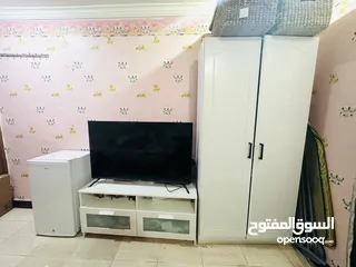  1 Smart TV, refrigerator, microwave, monitor, washing machine, bed, table, TV table, wardrobe, office