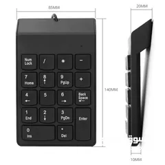  2 18 مفاتيح لوحة المفاتيح الرقمية لوحة مفاتيح USB صغيرة USB السلكية مقاوم للماء لوحة المفاتيح محول لأج