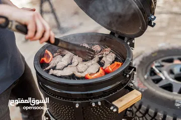  1 منقل للشوي وللتدخين نوعية فاخرة من ماركة Kamado Bono