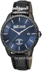  1 Just CavalliClassic Blue/Leather Ø45 mm