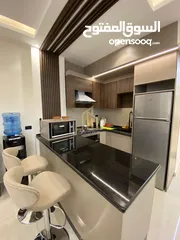  3 شقة شبه أرضية مفروشة للبيع 77م داخلي /77م خارجي في أرقى وأهدى مناطق عبدون  / ref 9523