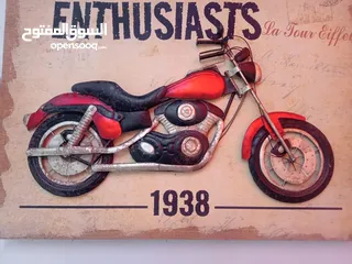  2 Vintage motorcycle 3D frame