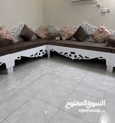  1 كراسي خشب تفصيل كنب  