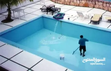  28 بناء شلالات ومسابح برك سباحه بنظام سكيمر واوفر فلو