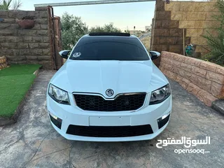  17 سكودا اوكتافيا 2016 لون ابيض - نابلس