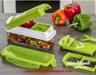  7 قطاعة الاسرة قطاعه الخضار اليدويه 10 في 1 فرامه