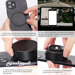  11 حامل هاتف مبتكر بتقنية الشفط والامتصاص المغناطيسي حامل هاتف محمول بتقنية الشفط الذكية phone holder