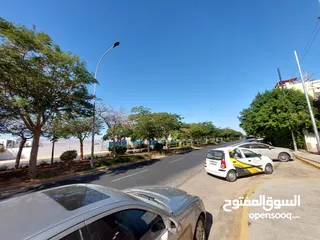  3 بدون عمولات - شقة مفروشة للإيجار الشهري في المحدود الغربي طابق ارضي مقابل ايله الرئيسي