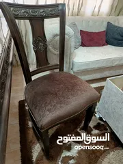  6 طاولة سفرة 6 كراسي مستعملة بحال الجديد