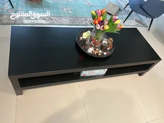  1 IKEA TV table with 2 IKEA lack side table