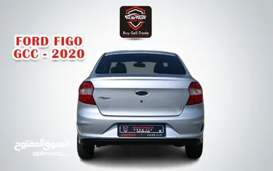  4 0% DP - LOW MILEAGE - FORD FIGO 1.6L V4 2020  - FIRST OWNER - ORIGINAL PAINT - GCC SPECS