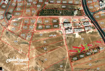  1 للبيع قطعة ارض من اراضي غرب عمان وادي السير واجهه 45م على الشارع عرضه12م موقع مميز