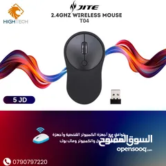  1 وايرلس ماوس Jite T-04 Wireless Mouse Silent Click