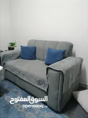  2 طقم كنب سكني من 8 مقاعد حرف L