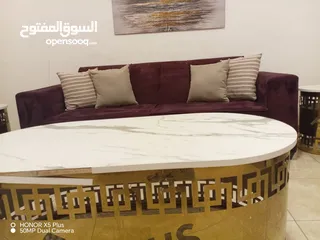  7 طقم كنب مستورد نخب أول 7 مقاعد (ثلاثي + ثنائي + 2 مفرد) خشب سويد فل + إسفنج دانلوب طبي