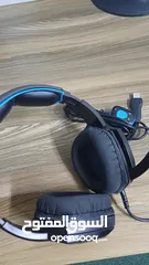 3 سماعة sadesR9 gaming headset7.1USB محيطيه و حالة السماعة ممتاز تستخدم للإجتماعات و الميكرفون ممتاز