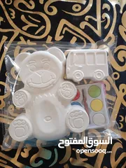  3 تلوين مجسمات جبس للاطفال